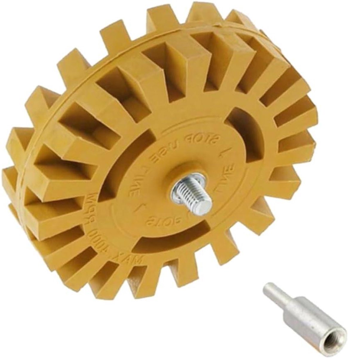 Gumwiel - Stickerverwijderaar - Auto Opknappen - Beschadigt Oppervlak Niet - 10.2cm - Goud