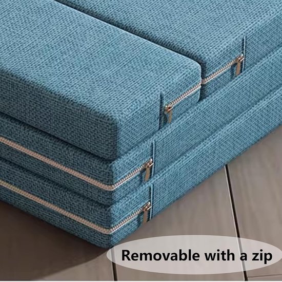 Opvouwbare Matras - Logeerbed Schuim - Comfortabel Slapen - Driebladig Ontwerp - Eenpersoons - Roze — afbeelding 5