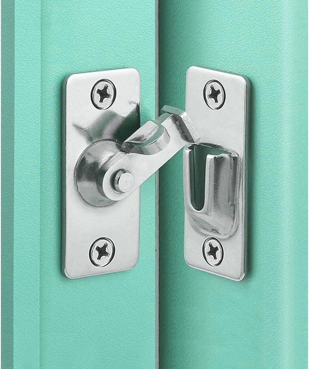 90 Graden Deurvergrendeling - Schuifdeur Latch, Schuurdeur Slot, Hasp Klem, Pocket Door Lock - Voor Verschillende Deurtypes