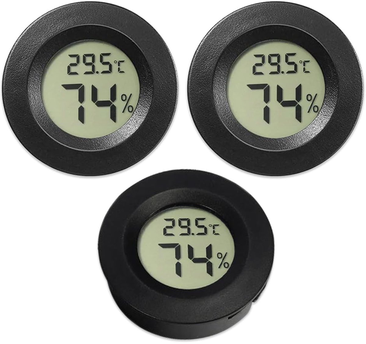 Thermometers, hygrometer, digitale lcd-thermometer, vochtigheidsmeter, voor kelder, broeikas, reptielen