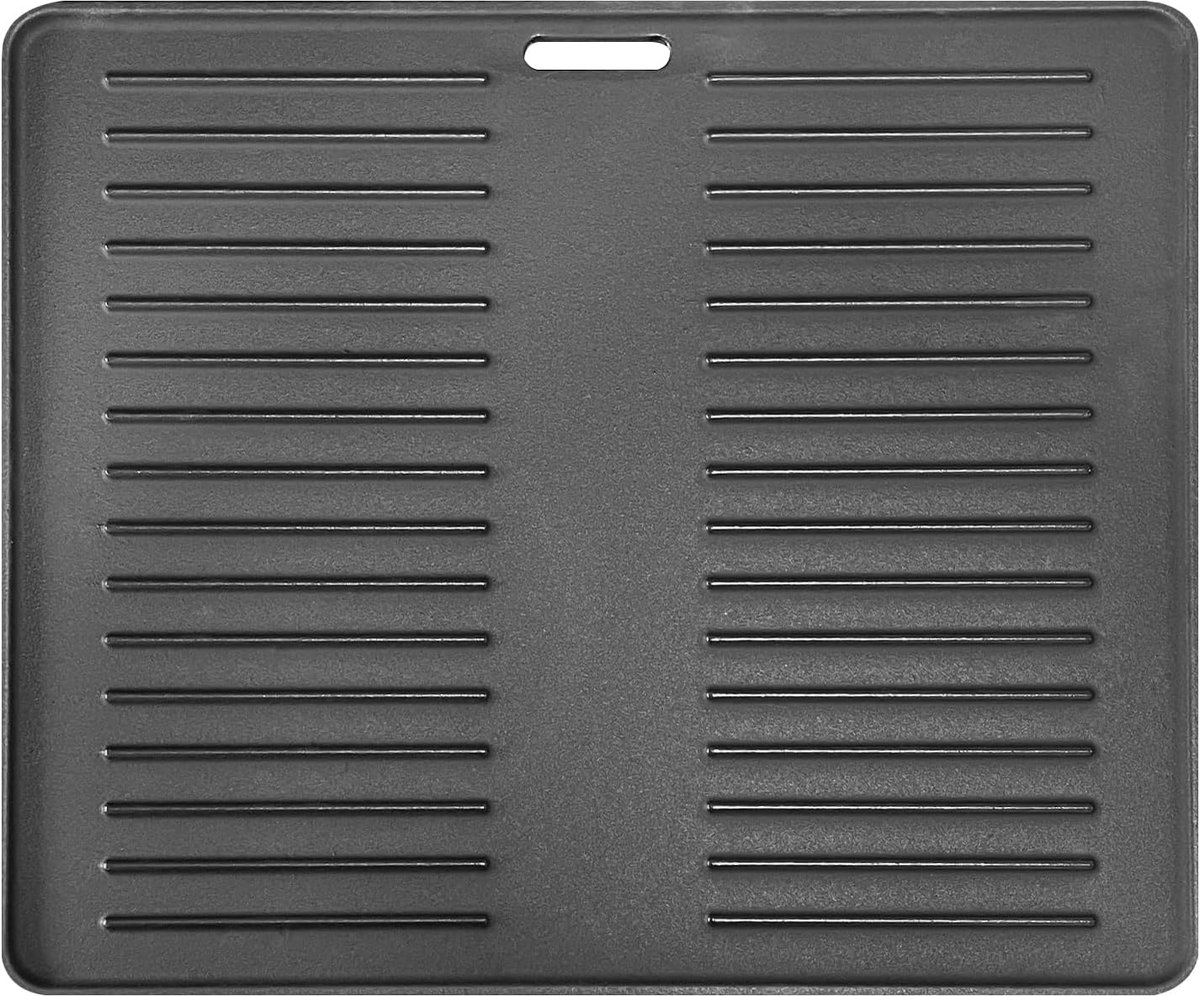 Grillplaat Hero XXL smokeraccessoires, omkeerbare plaat, gietijzeren pizzaplaat, houtskoolgrill