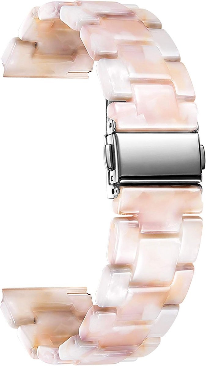 Horlogebandje van Hars voor Dames en Heren 12mm 14mm 16mm 18mm 20mm 22 mm Vervangingsbandje Vouwsluiting met Snelsluiting Horlogeband voor Smartwatch, 14 Kleuren
