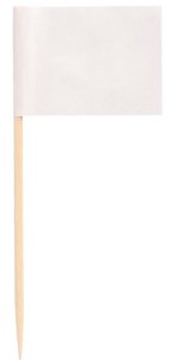 10x 500 Decoprikkers 8 cm wit