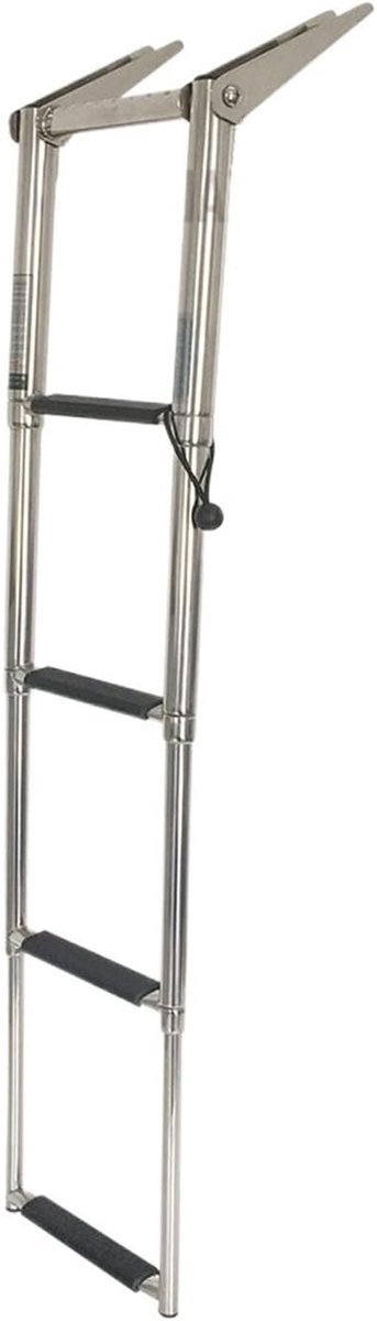 Telescopische Vouwladder - Jachtladder Dekladder - Toegang Tot Water - Roestvrij Staal 304 - 40 x 33 x 7 cm
