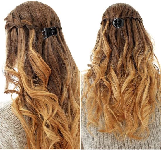 Haarklauwclips middelgrote haarklauwen haarstyling accessoires in 1,3 inch voor vrouwen meisjes, zwart — afbeelding 5