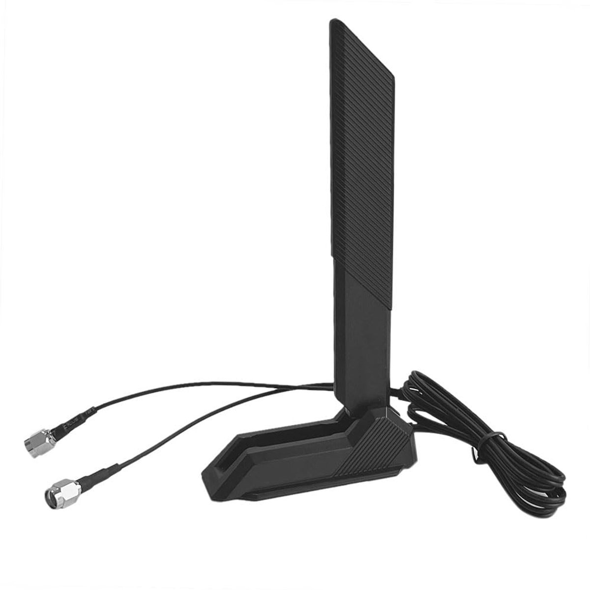 WLAN Antenne PC WiFi 6E Tri-band- 2,4 GHz/5GHz/6GHz, WiFi 6E Antenna voor ASUS PCs Routers, Computers, Gaming Randapparatuur 2,4g/5g/5,8g/6g WLAN Versterkers Magnetische basis vouwen (zwart)