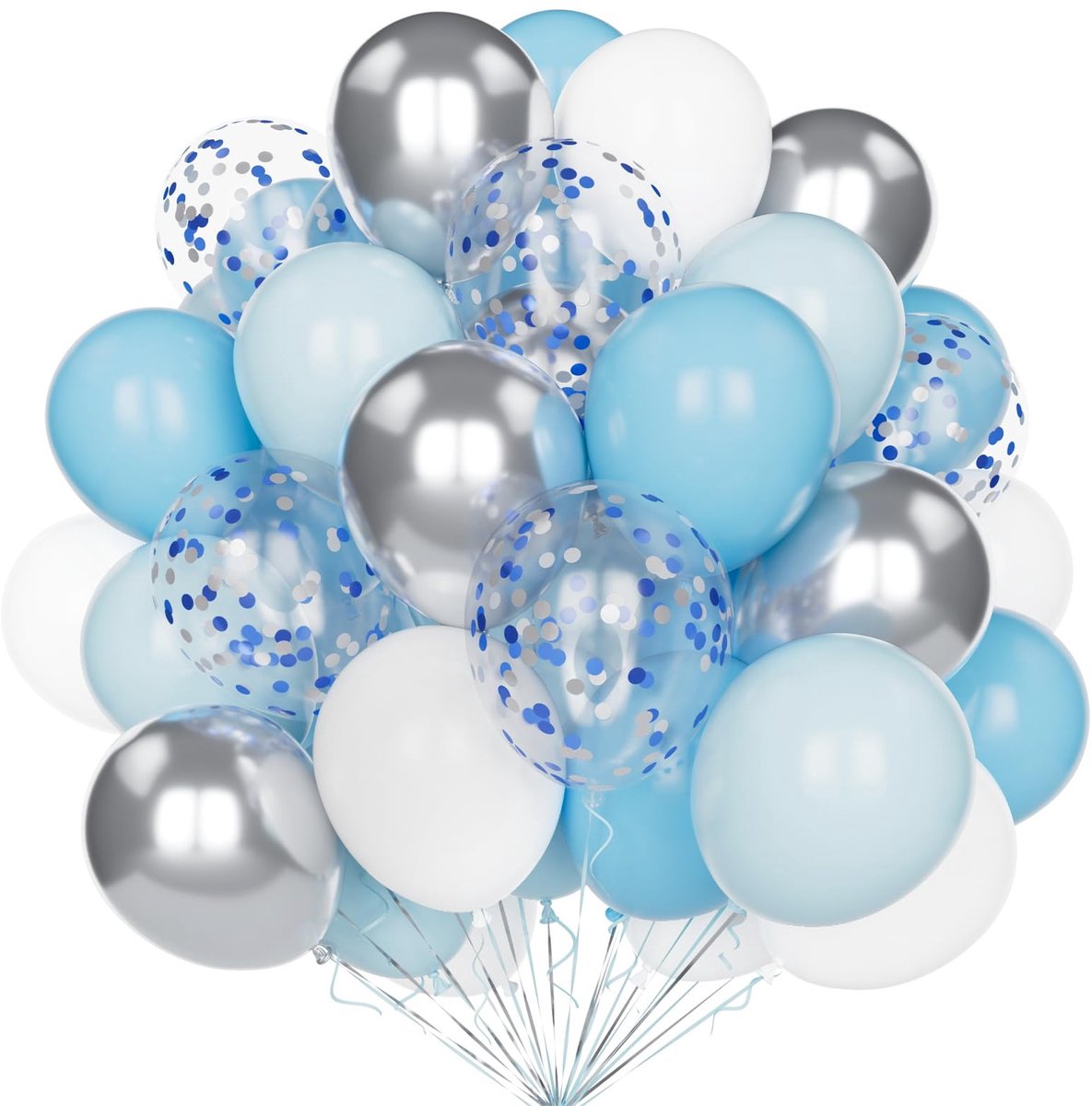 Saliegroen Wit, 60 stuks 12 inch Saliegroen Zand Wit Metallic Goud Feest BallonnenSet met Ballonnen Confetti voor Decoratie Verjaardag Bruiloft Baby Shower Jubileum