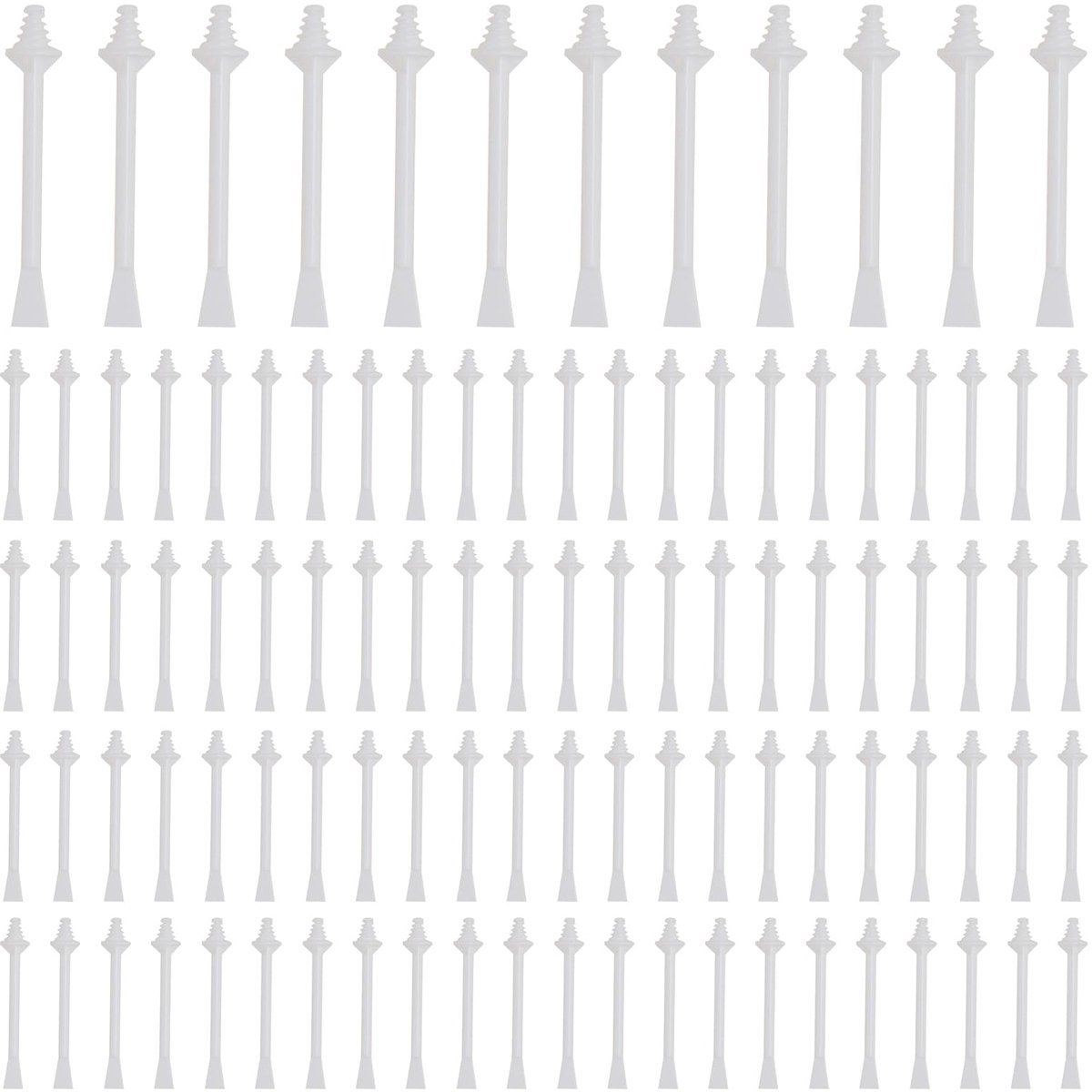 100 stuks Neus Wax Sticks Neus Wax Sticks Applicators, Dual-End Neus Wax Spatels Strips, Gezichts Wax Spatels, Plastic Wax Stick, voor Neus Wenkbrauw Gezichts Haar Reiniging (wit)