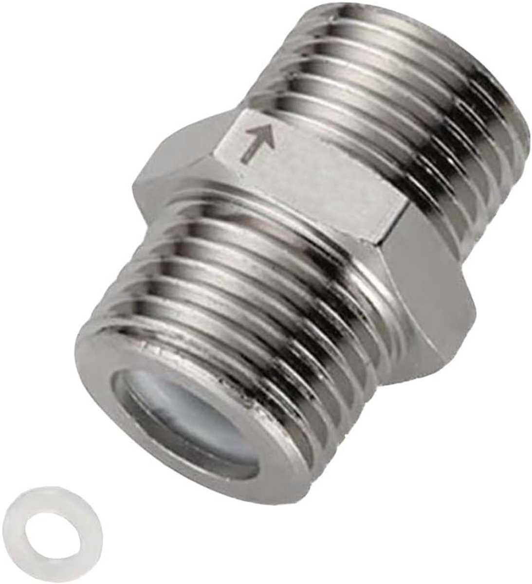 Controleklep voor G1/2 Inch Pijp, RVS Terugstroompreventie, Eenvoudige Installatie voor Douche en Toilet, Duurzaam en Betrouwbaar