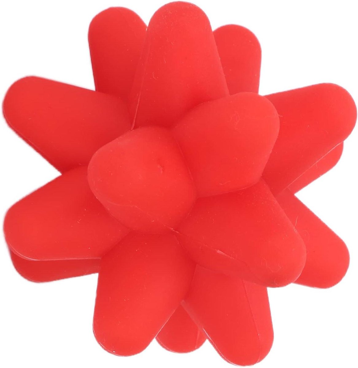 Siliconen Massagebal - Spierontspanningsbal - Diepe weefselmassage - Puntmatrix ontwerp - 8 cm diameter - Rood