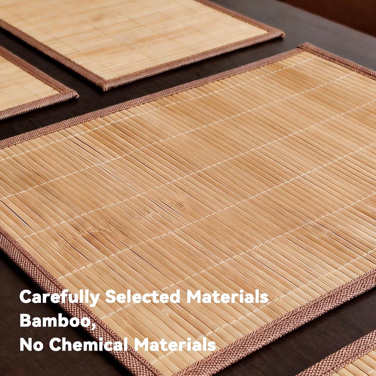 Placemats, 45 × 30 cm, ontbijtplankjes, hittebestendig, gemakkelijk te reinigen, ter bescherming van de tafel