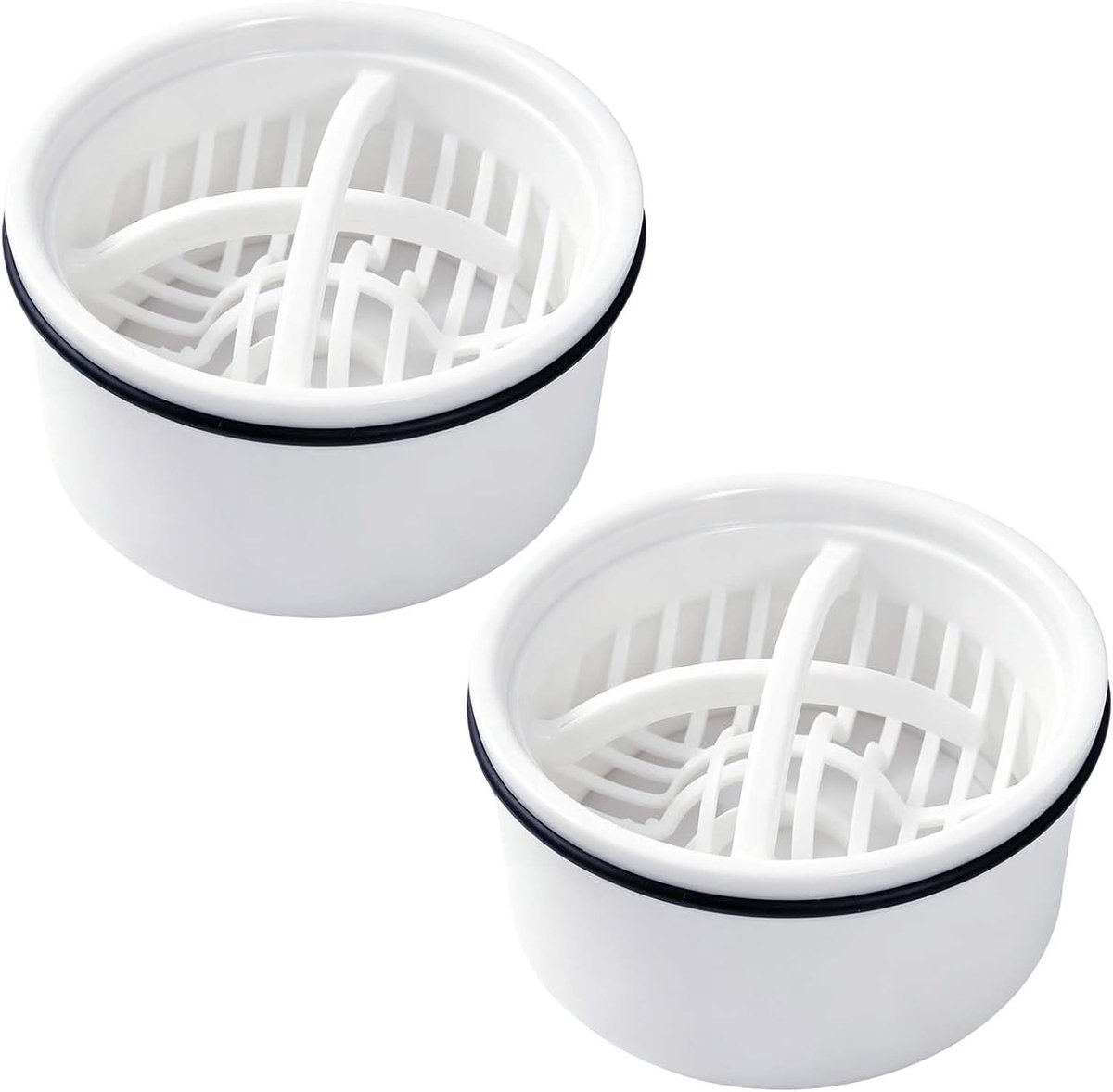 2 stuks haarzeef douche 70 mm, afvoerzeef douche haar, vervanging voor doucheafvoer, haarvanger douche compatibel met 6960, 6961, 6962, 6963, zeef douche afvoer haar
