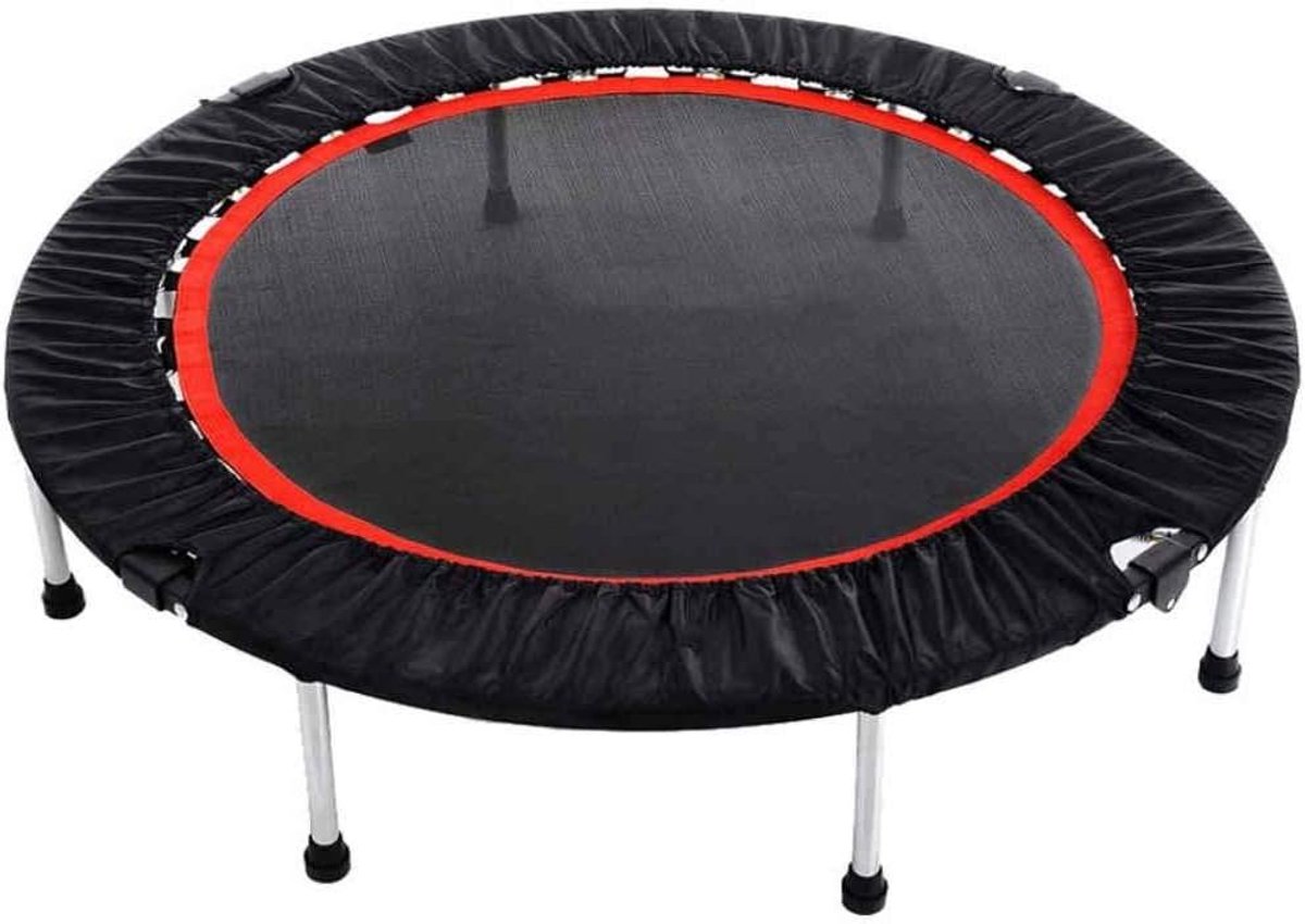 Opvouwbare Trampoline - Fitness Rebounder - Binnen Sporten - Opvouwbaar Ontwerp - 127cm Doorsnede - Zwart