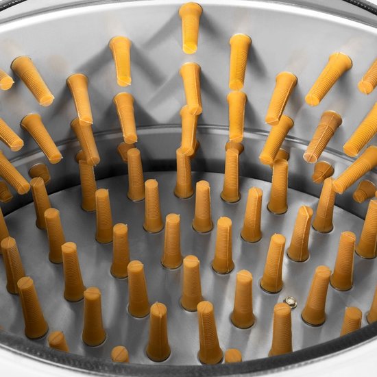 VERTES plukmachine voor pluimvee van roestvrij staal, pluimveeplukmachine met een capaciteit tot 540 kg/u en een vermogen van 1500 watt, 180 plukvingers, plukmachine voor eenden, natte plukmachine, koudwateraansluiting, uitwerpplad van Vertes — afbeelding 4