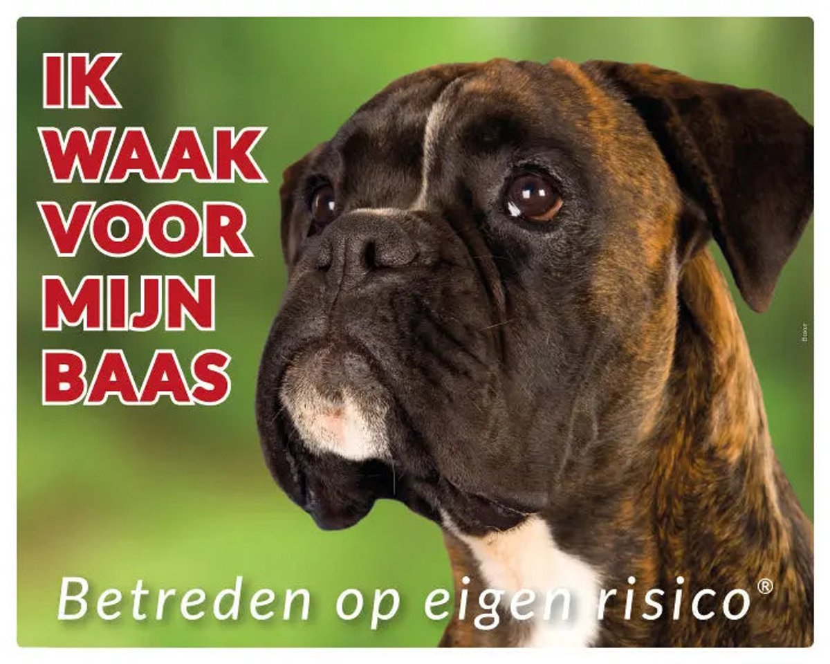 Boxer Brindle Waakbord
