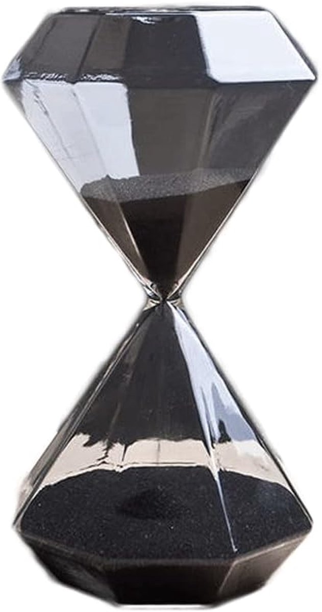Zandloper Timer - Zandklok Decoratie - Tijd Beheren - Scandinavische Stijl - 5/15/30 Minuten - Grijs Zand