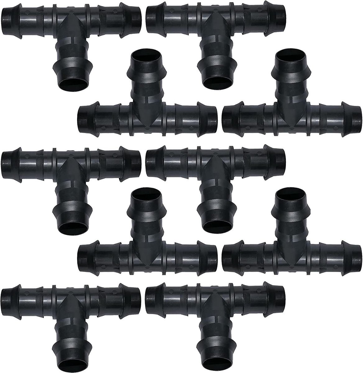 Armaturen Set, 16 mm Polyethyleen Slang Verbindingen, Robuust Kunststof, Eenvoudige Installatie, 10/20/30/50 Stuks (10 Tee)