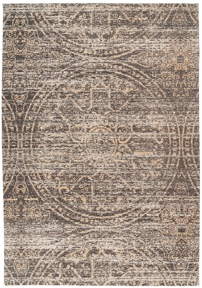 Dutch XXL Vintage Vloerkleed | Tapijt | Davis | Cirkel | Beige | 120x170 cm