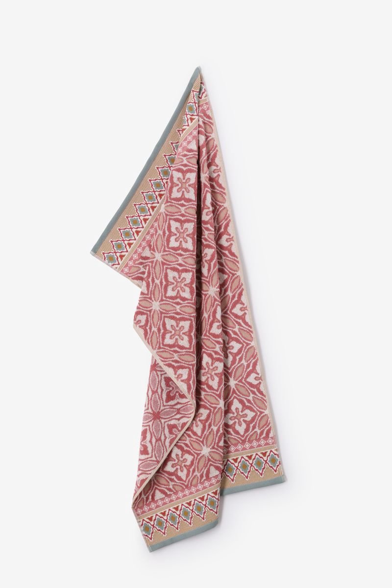 Sissy-Boy - Roze handdoek met tile print large