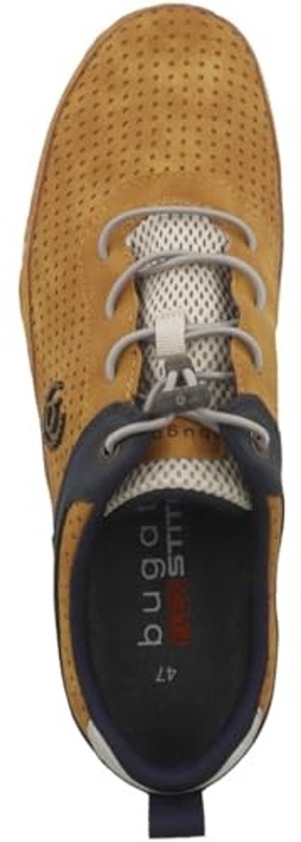 Lage Schoenen voor Mannen - Geel/Donkerblauw, Maat 45