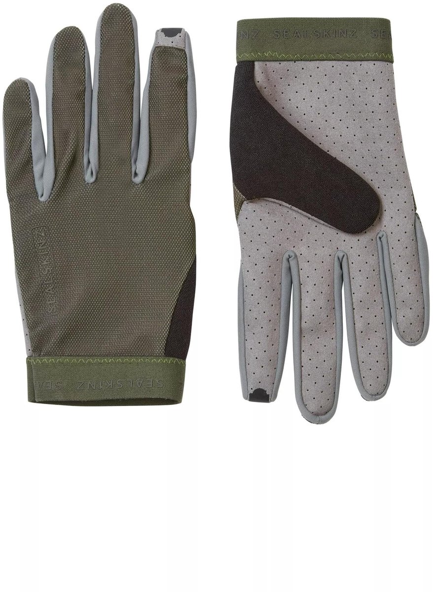 Geperforeerde Palmhandschoen - Voor Koud Weer - Olive