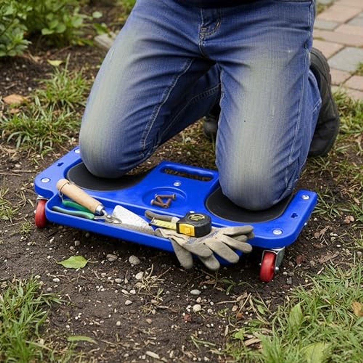 Knie roller board met wielen - Geschikt tot 150 kg