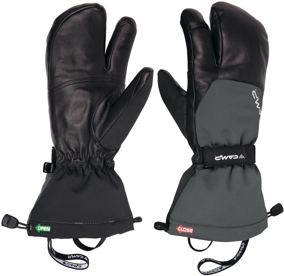 Split Mitt N - Grey/Black