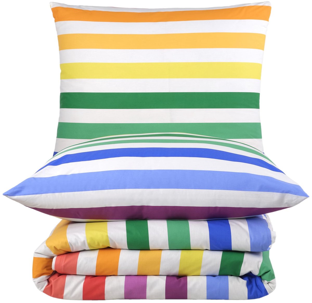 Beddengoedset 135 x 200 cm + 2 kussenslopen 80 x 80 cm - Geometrisch