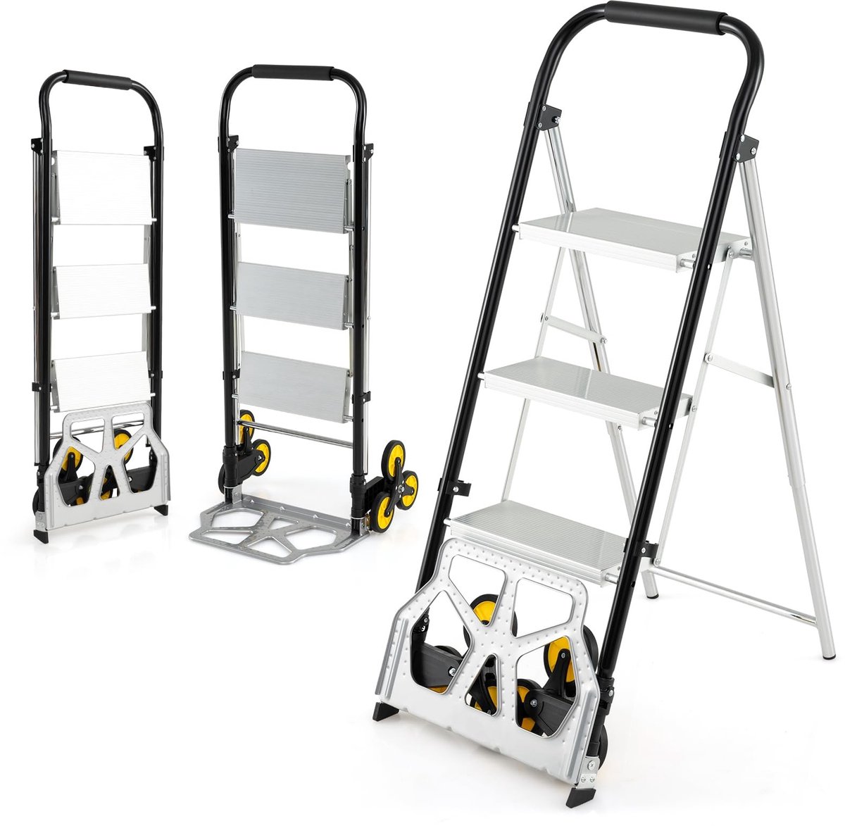 2-in-1 Trap Handtruck met Ladder - Maximaal 250 kg