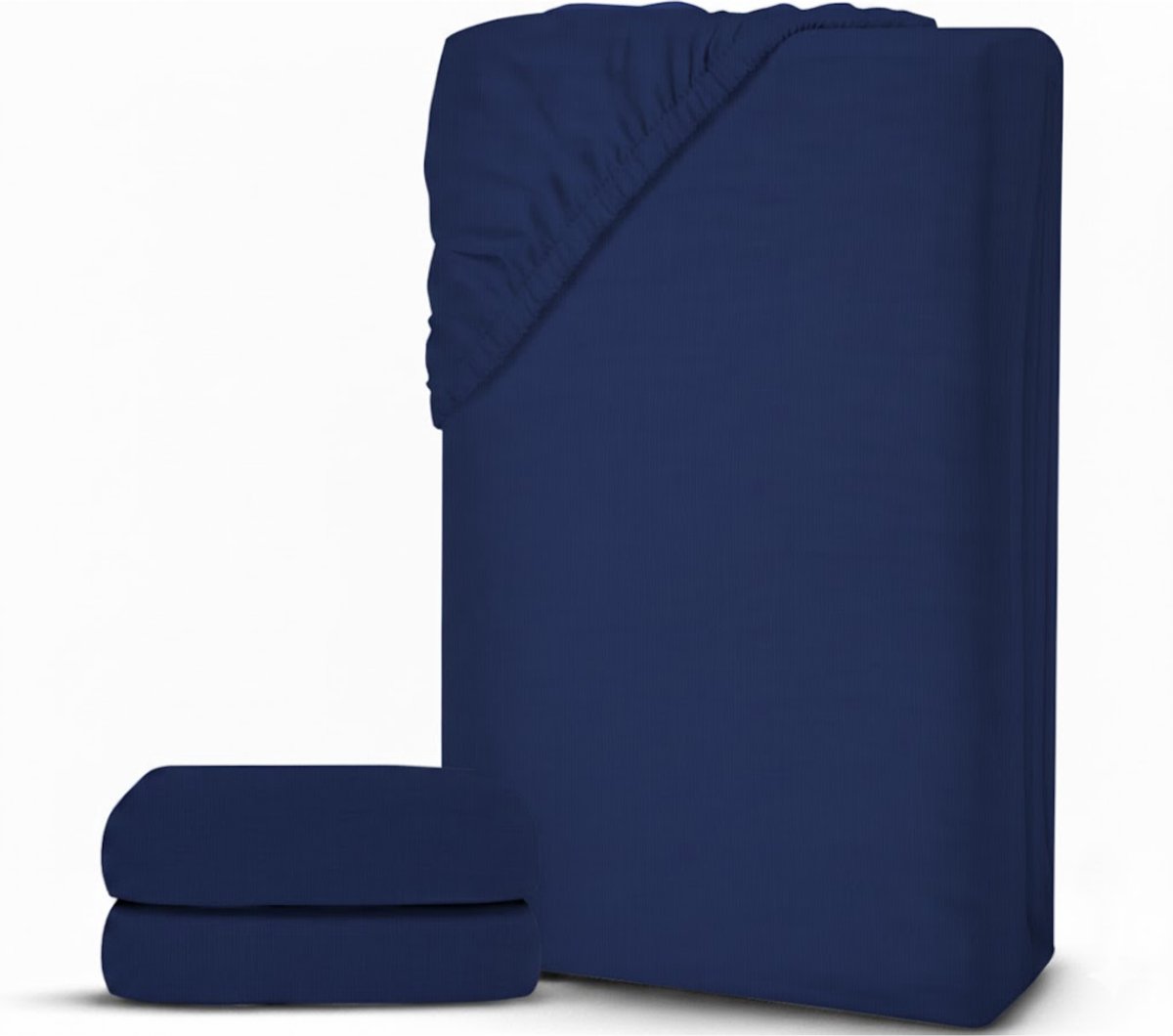 DailySupplies® Matrasovertrek 90x200 - Dekbedovertrek - Hoeslaken - Matrasbeschermer - Extra Zacht - Donkerblauw