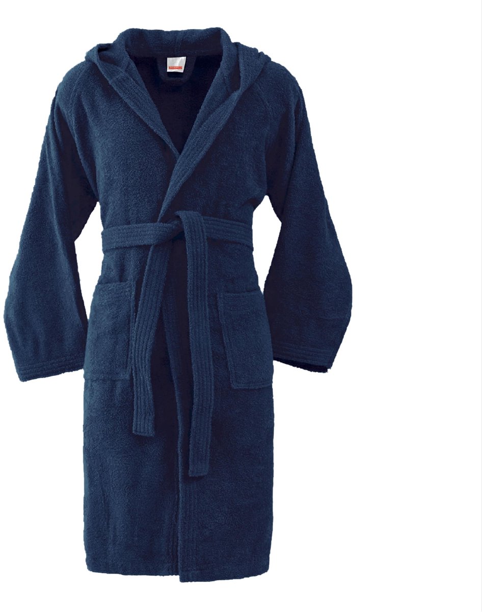 Badjas voor Volwassenen - Zachte Badstof - Navy