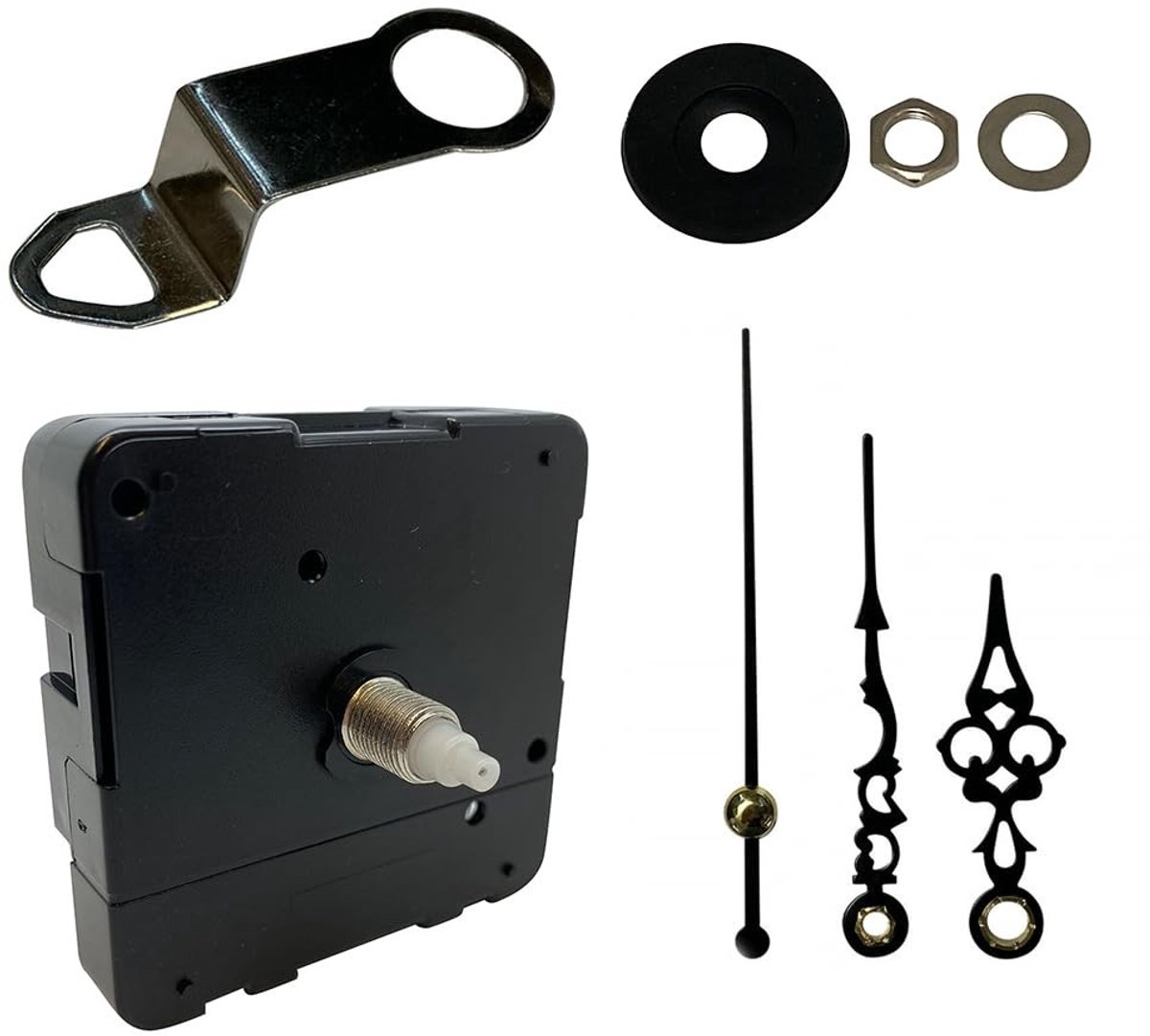 Quartz Klok Mechanisme - 24 Uur Beweging - Zwart