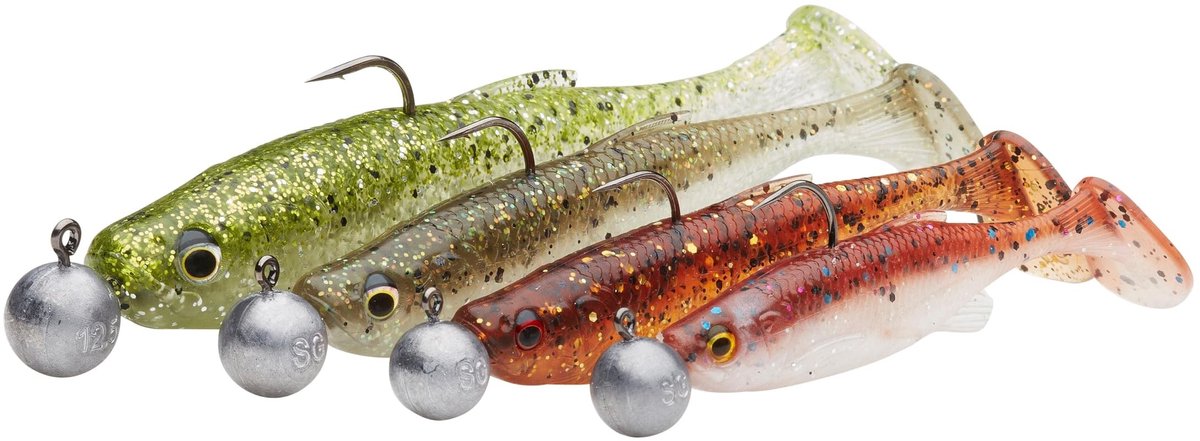Vissersaas Fat Minnow T-Tail - 7.5 cm - Set van 5