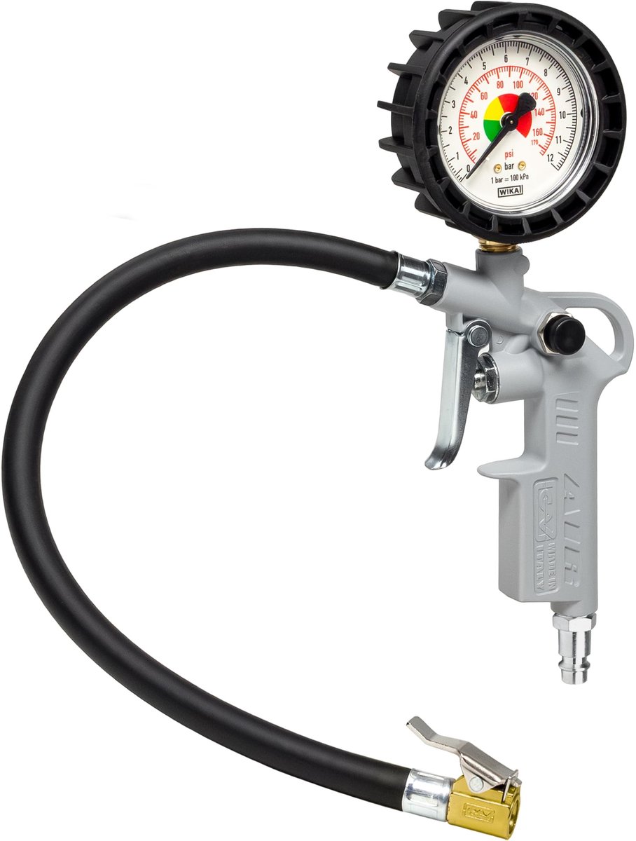 Bandenpomp met Drukmeter - Professionele Luchtpomp voor Auto en Motor