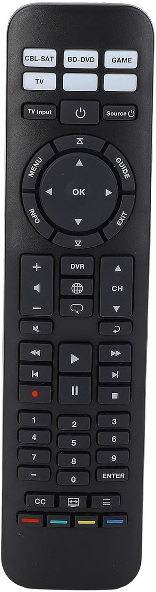 Vervangende Afstandsbediening voor TV Soundbar en Geluidsystemen - Geschikt voor Solo 5, 10 en 15 Series, Inclusief Gevoelige Functies en Eenvoudige Bediening