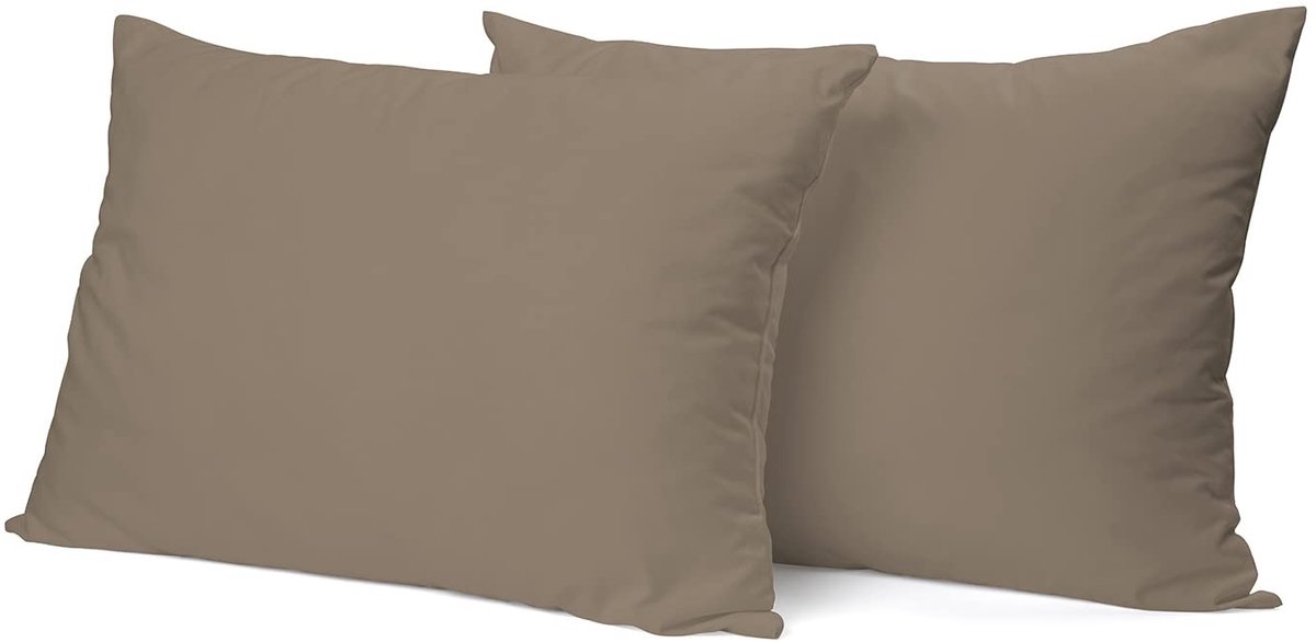 Kussensloop Hotel Sluiting - 100% Katoen - Sand 60x70cm