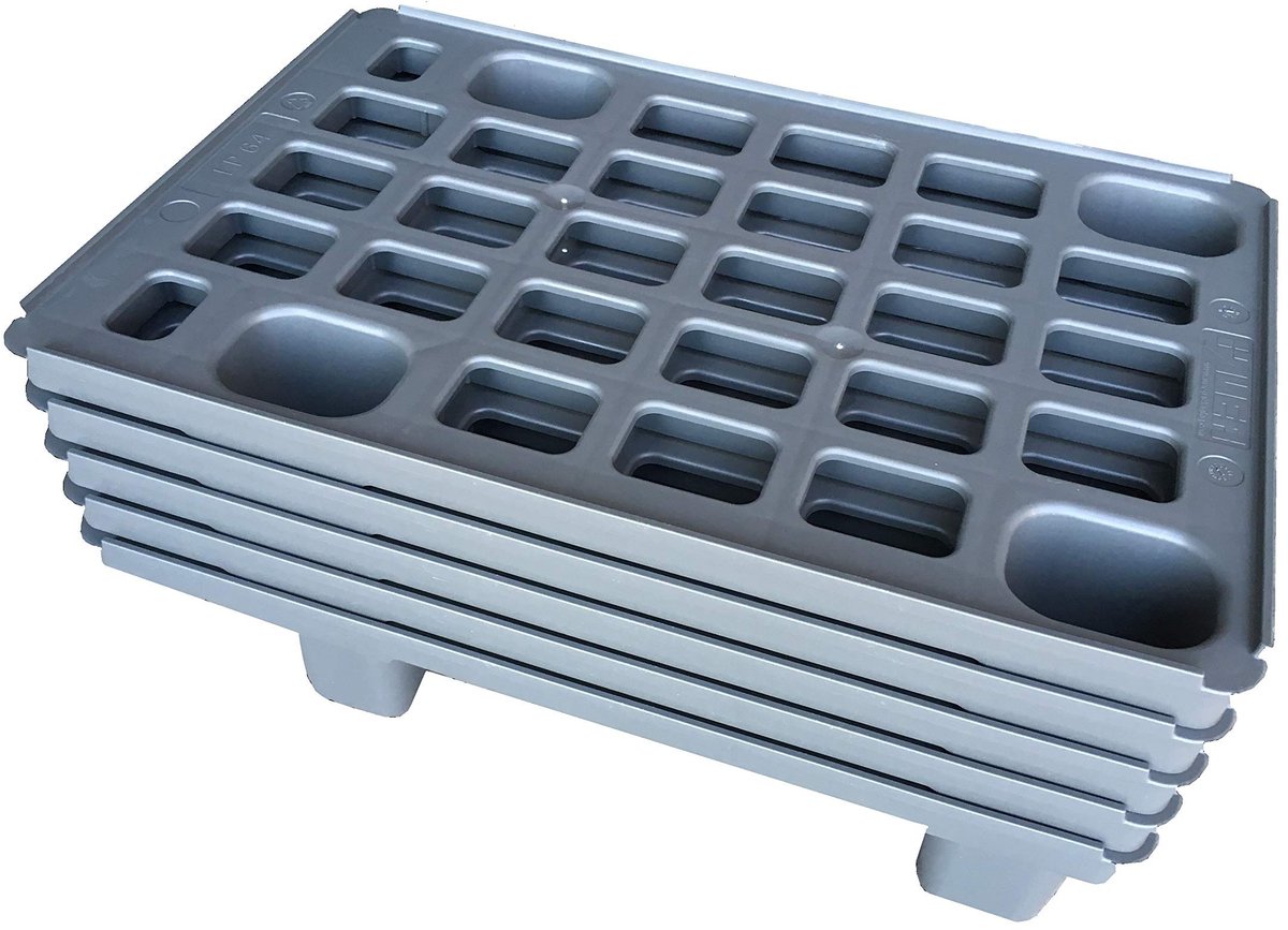 Lichtgewicht pallet 1/4 Euro - 60 x 40 cm - set van 5