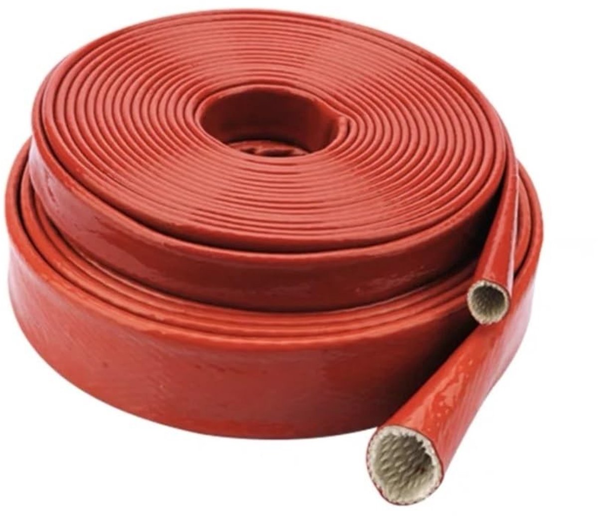Brandwerende Kabelsleeve van Fiberglas - Rood - 20mm x 1 Meter