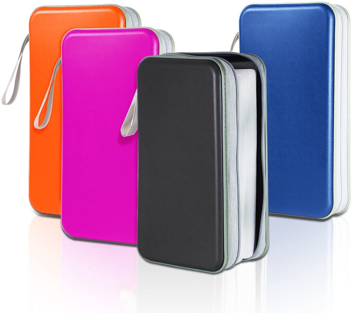 CD en DVD opbergcases - Set van 4 kleuren - 100 capaciteit