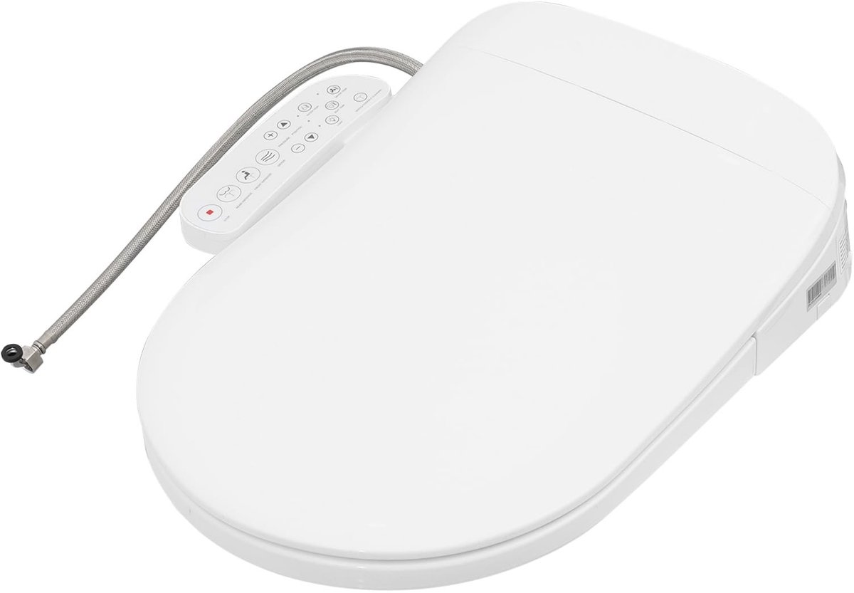 Intelligente Toiletbril met Verwarming en LED Nachtlampje - Wit