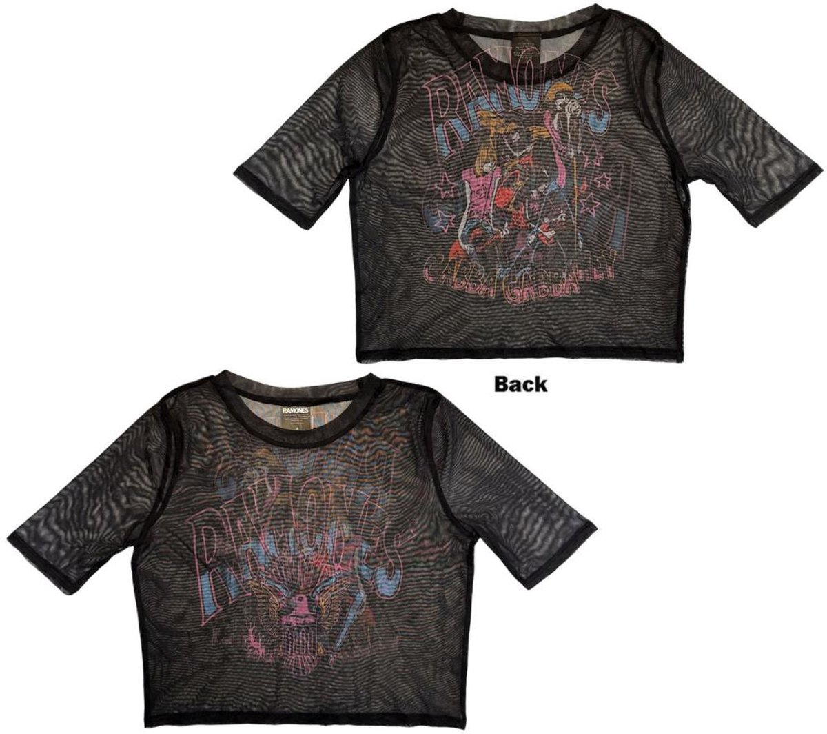 Ramones - Graffiti Illustration Crop top - S - Zwart