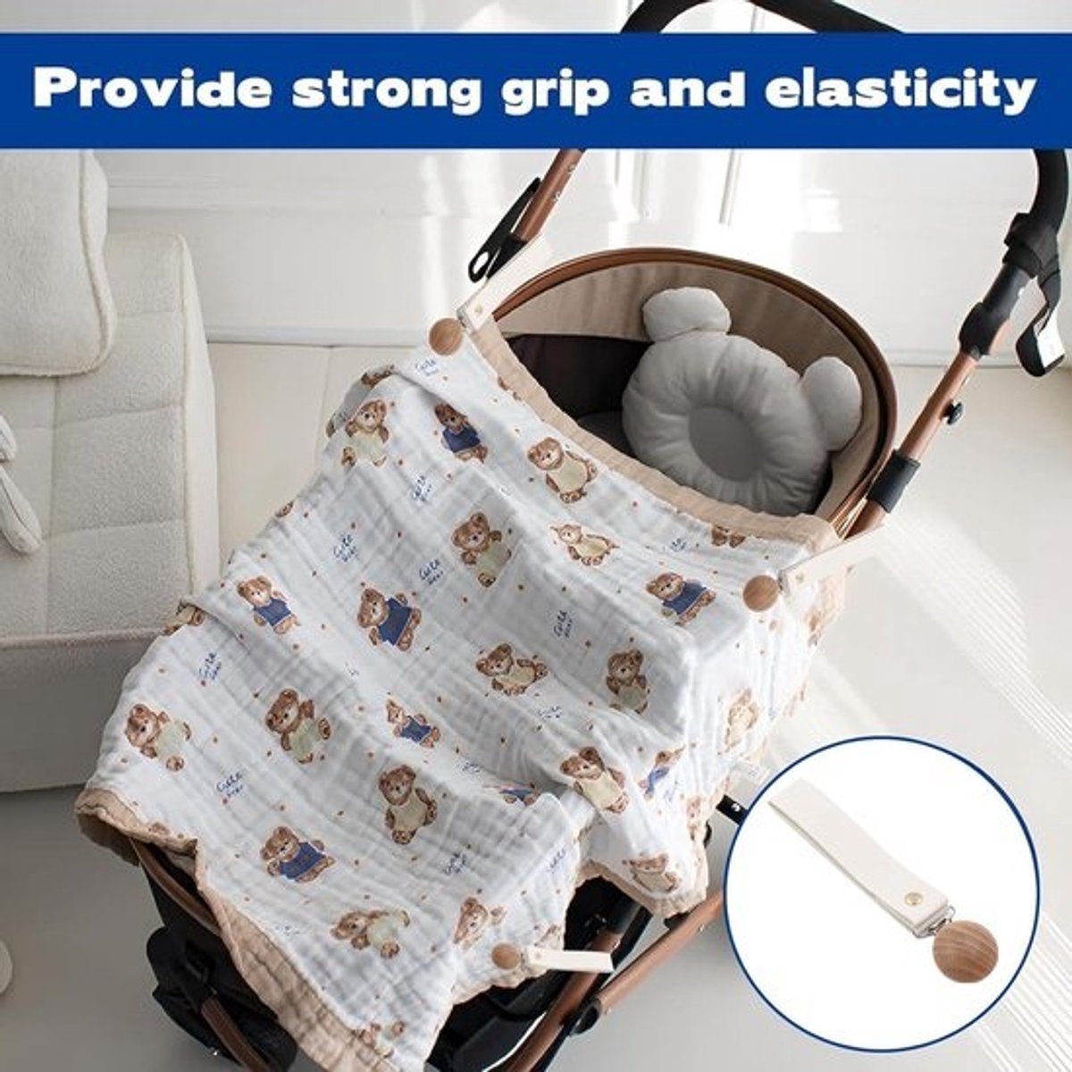 Kinderwagen Clips - Deken Klemmen Quilt Pinnen - Baby Warm Houden - Veilig Bevestigingsontwerp