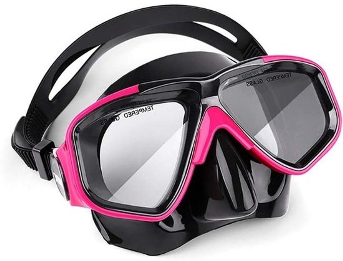 Snorkel Set - Duikmasker Snorkelen - Watersport Ontdekken - Anti-Fog Gehard Glas - Volwassene - Rood