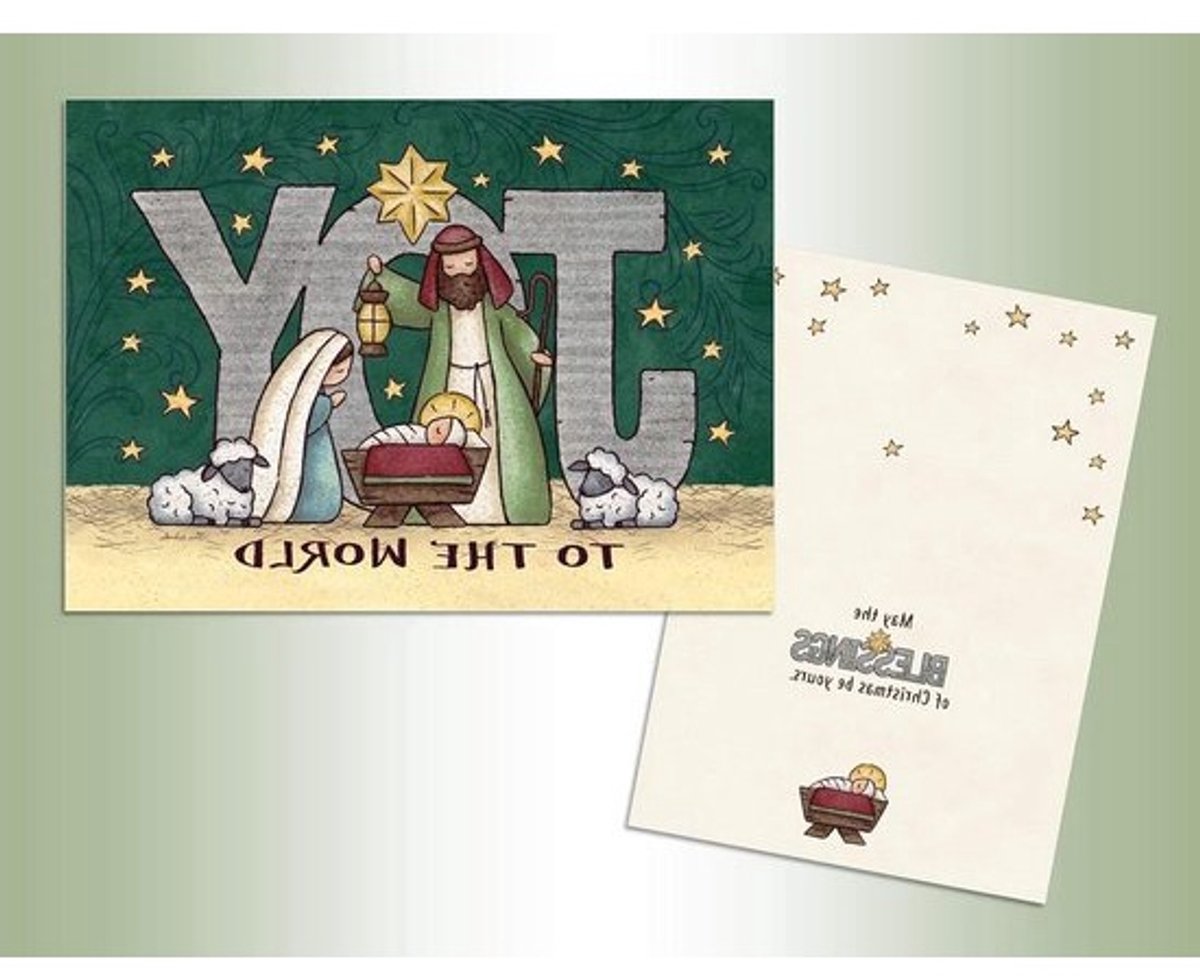 Kerstkaarten Set - Wenskaarten Kerst - Kerstgroeten Versturen - Full Colour Binnenkant - 7 x 5 inch - Multicolor