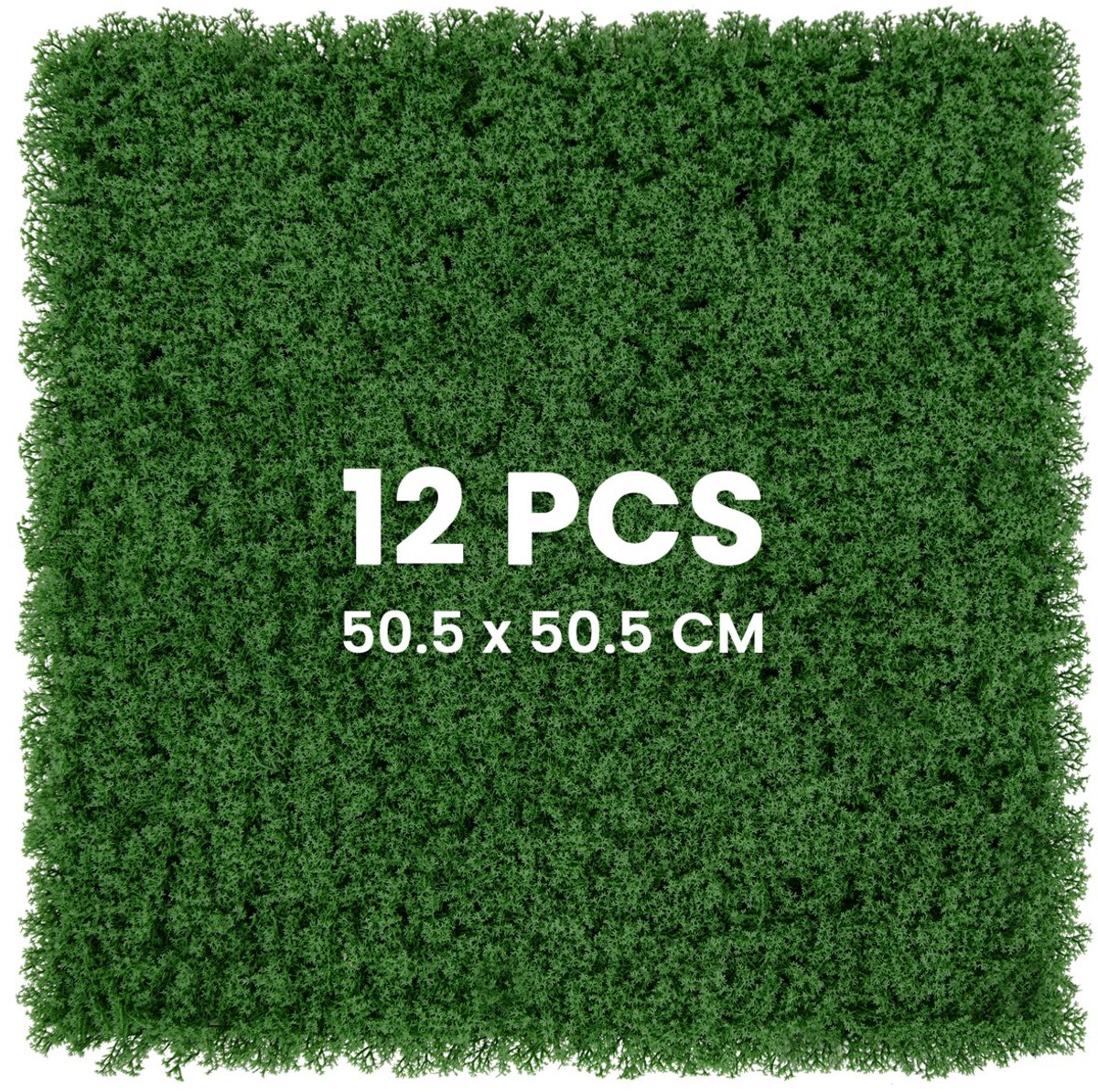 SureDeal® - Kunstplant - Kunstgras Wandpanelen Synthetische - Buiten Privacy Haag - 50,5x50,5 cm - Groen