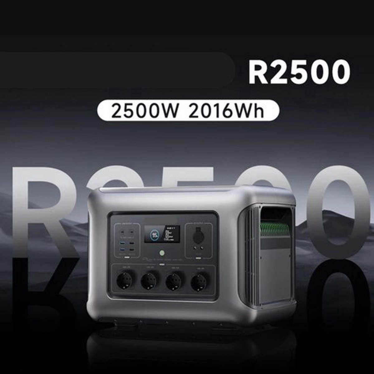 Powerstation - Generator - Aggregaat - Powerbank - Draagbare - 2016Wh - LiFePO4 Batterij - met 2500W AC Uitgang – Uitbreidbaar tot 20kWh voor Binnen en Buiten