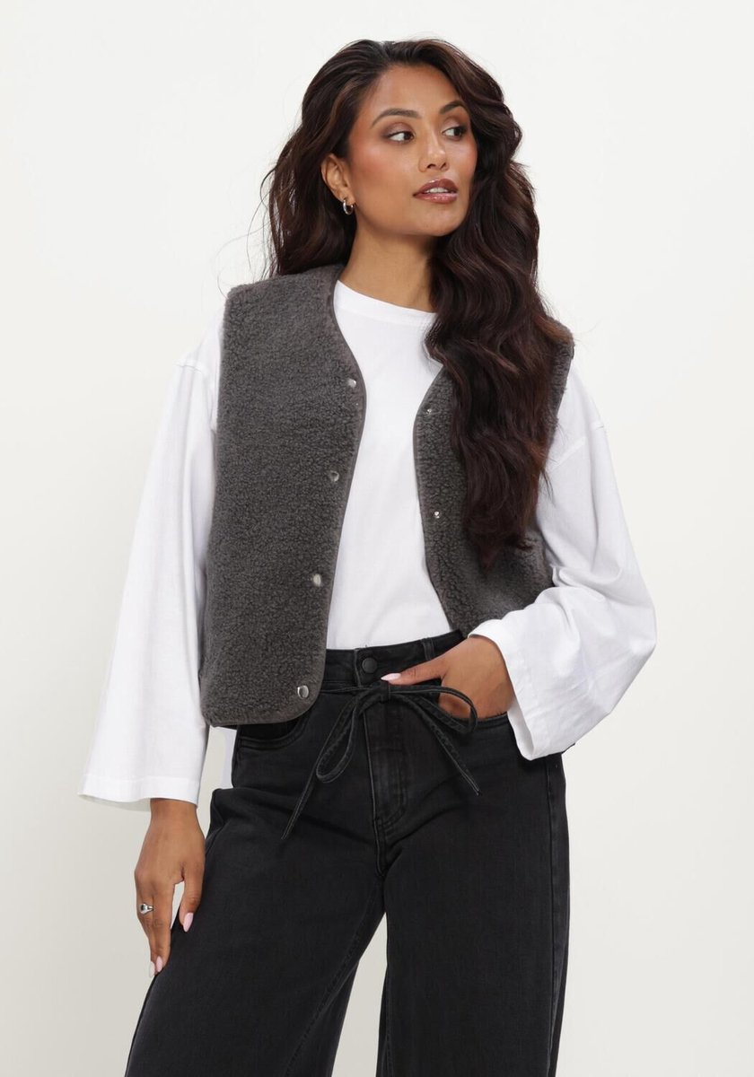 Object Objella Waistcoat Noos Blazers Dames - Donkergrijs - Maat 38