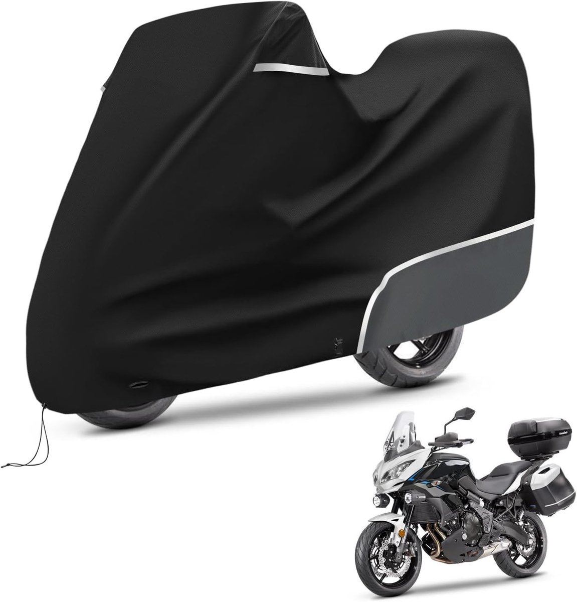 Motorhoes voor Outdoor Bescherming van Versys 650 met Kofferbak, Weerbestendig en Duurzaam