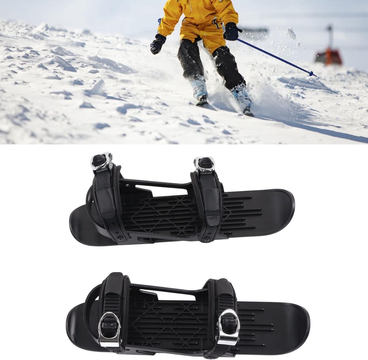Verstelbare Mini Skates voor Volwassenen met Draagbaar Ontwerp en Roestvrijstalen Blades voor Winterse Activiteiten en Wandelen op Paden