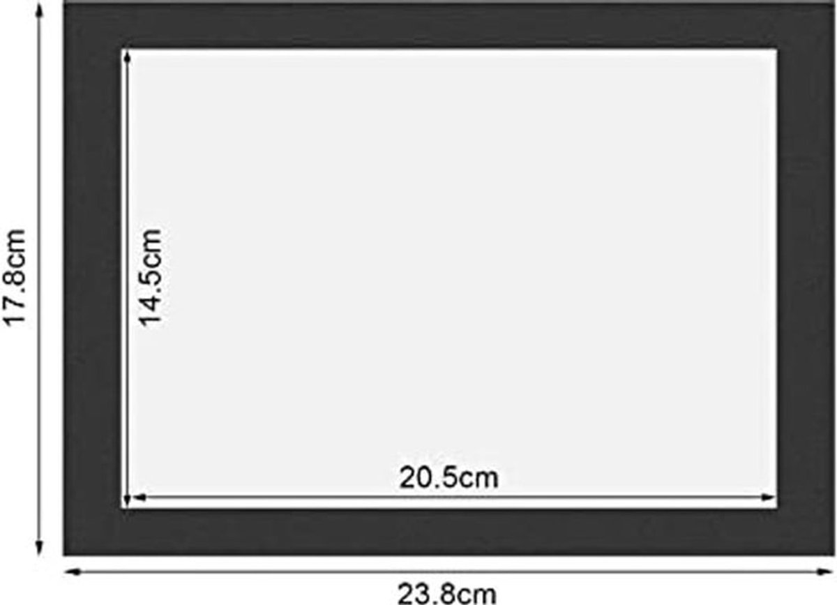 5 stuks A5 magnetische displayframes PVC zelfklevende document foto poster borden houder voor kantoor muur deur koelkast restaurant supermarkt